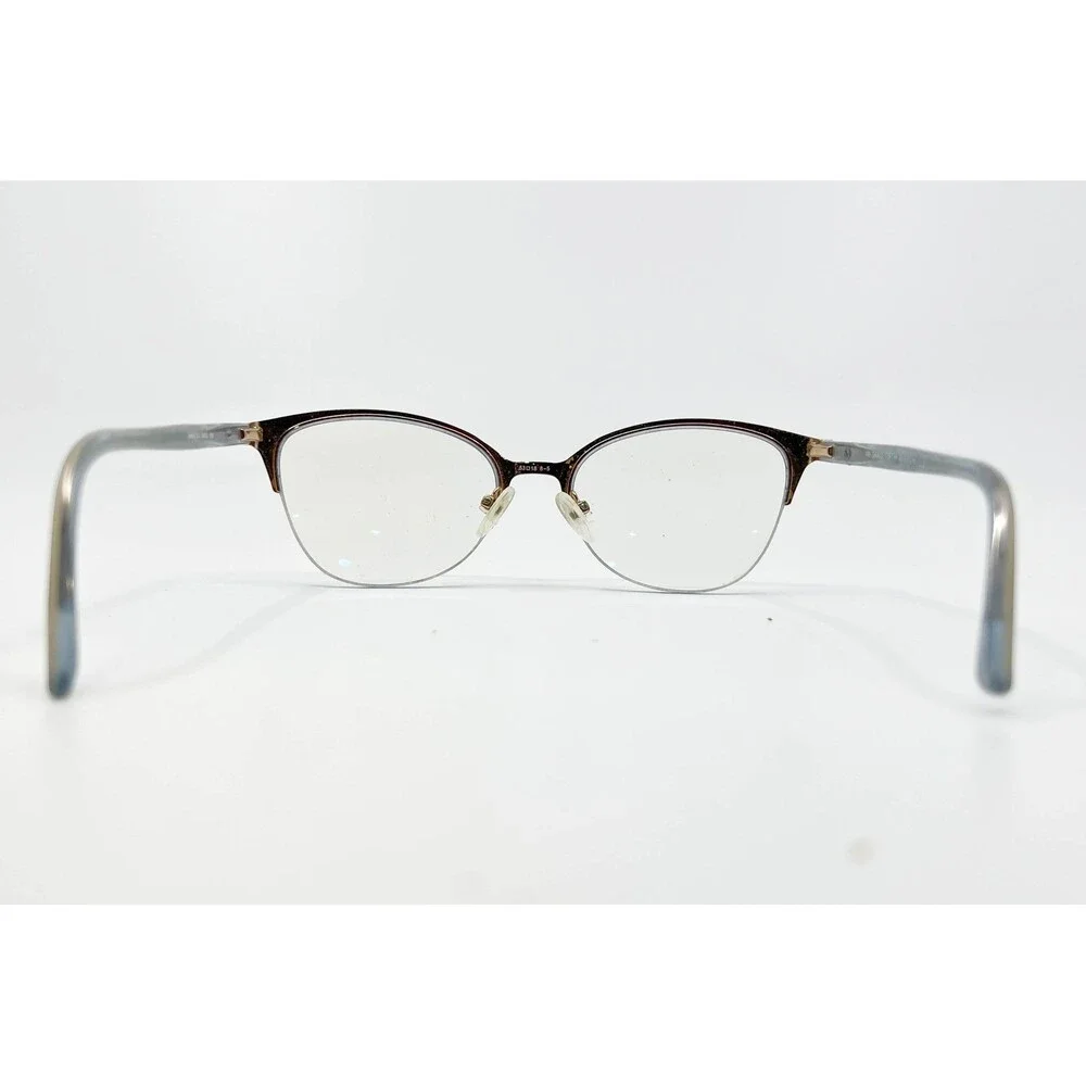 Saks Fifth Avenue Eyeglasses Womens Blue Cat Eye Semi-Rimless 53-18-135 314 OKY2